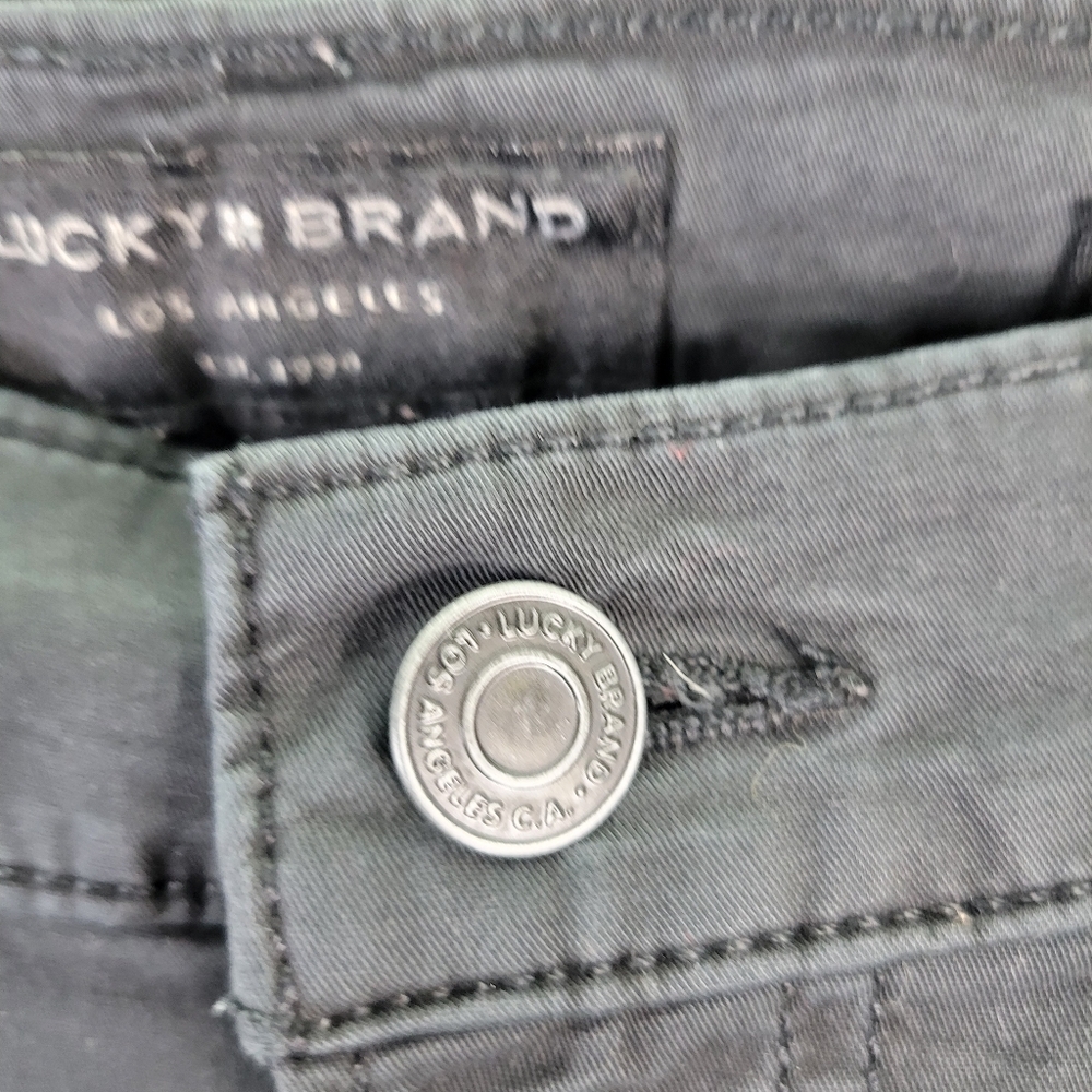 Lucky Brand Womens Black Cotton Pants Size 6/28 - Picture 3 of 12